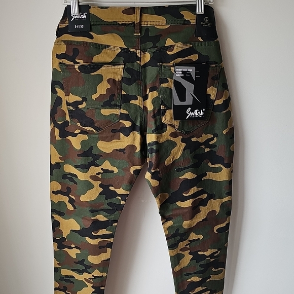Men’s Switch Remarkable Camo Slim Fit Pants 34x32 NWT - Picture 10 of 11